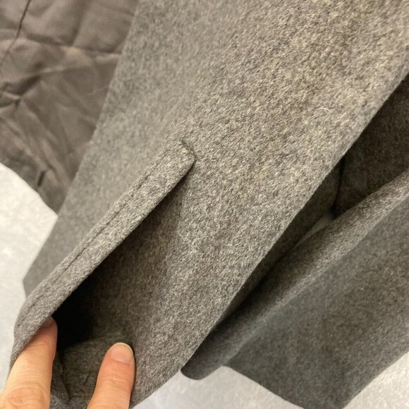 Valerie Stevens Wool & Cashmere Blazer Jacket Womens Size 12 Open Front Gray - Picture 7 of 11